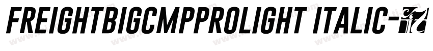freightbigcmpprolight italic字体转换